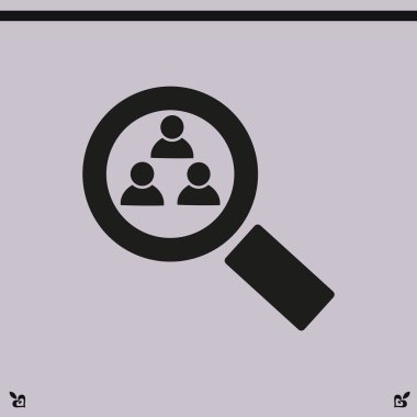 Büyütme cam illüstrasyonu