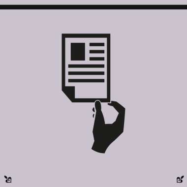 Belge simgesi illüstrasyon