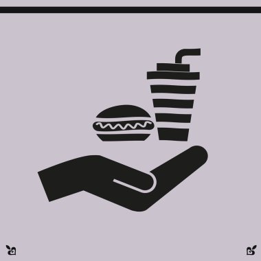 Sosisli ve içki simgesi