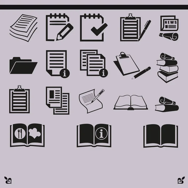 Icono del documento ilustración — Vector de stock