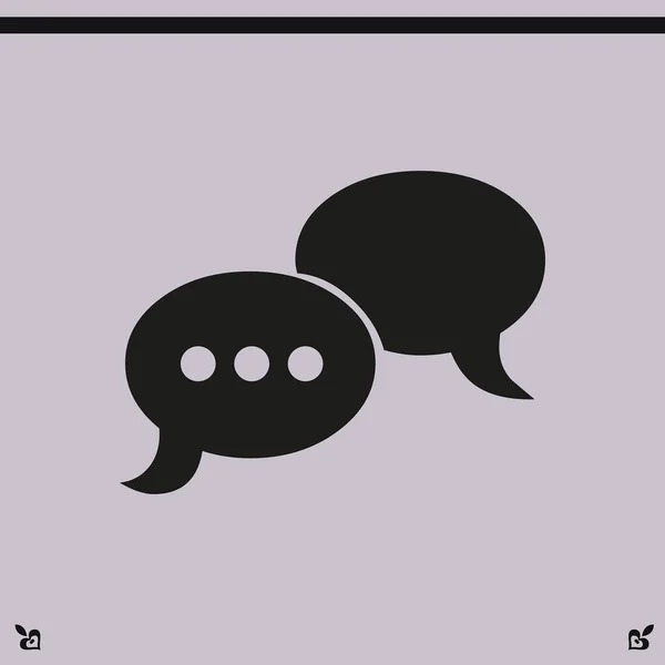 Icono de conversación ilustración — Vector de stock