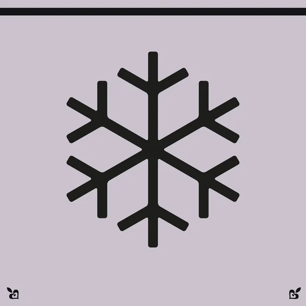 Śnieżynka ikona ilustracja — Wektor stockowy