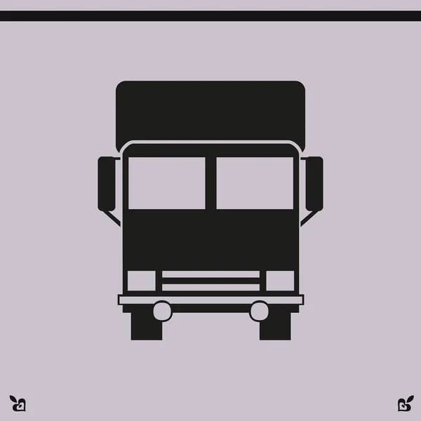 Vrachtwagen pictogram illustratie — Stockvector