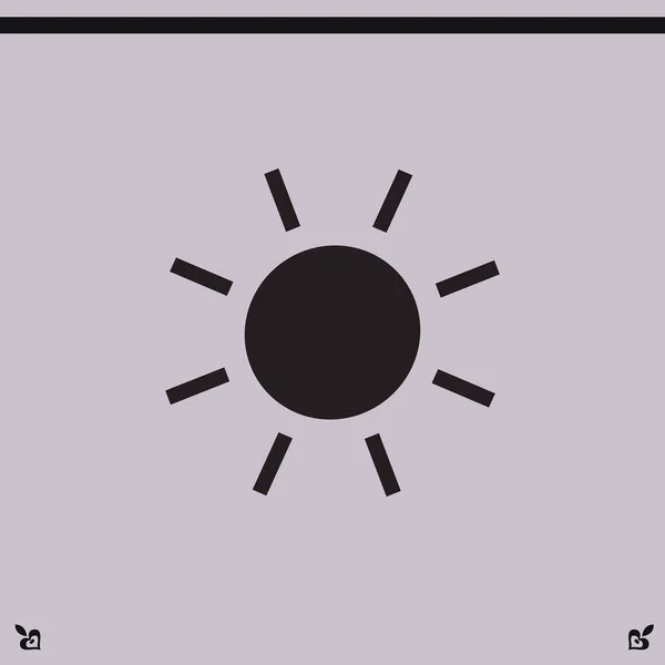 Solen ikon illustration — Stock vektor