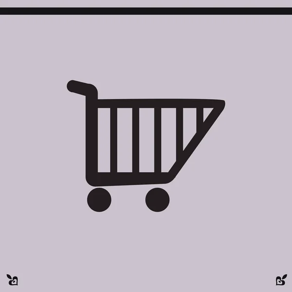 Icono del carrito de compras — Vector de stock