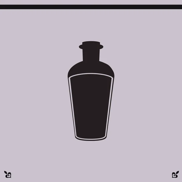 Fles pictogram illustratie — Stockvector