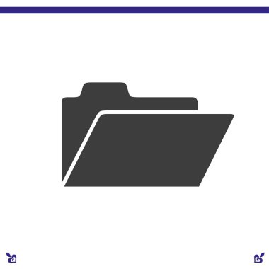 klasör simgesi illüstrasyon