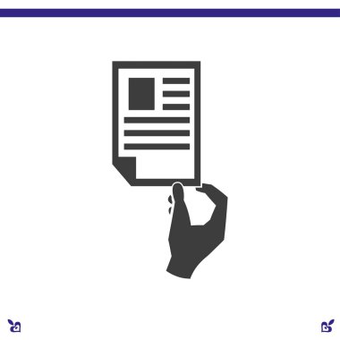 Belge simgesi illüstrasyon 