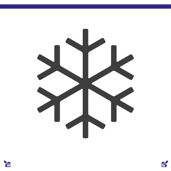 Icône web flocon de neige — Image vectorielle