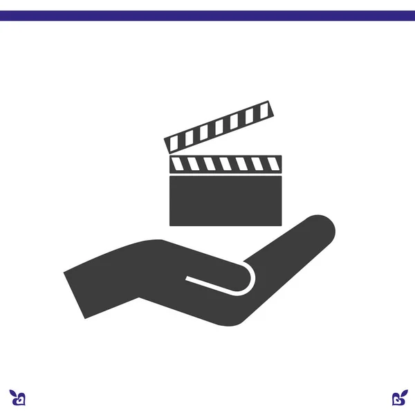 Icono de vídeo cine — Vector de stock