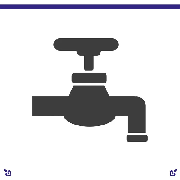 Icône de symbole robinet — Image vectorielle