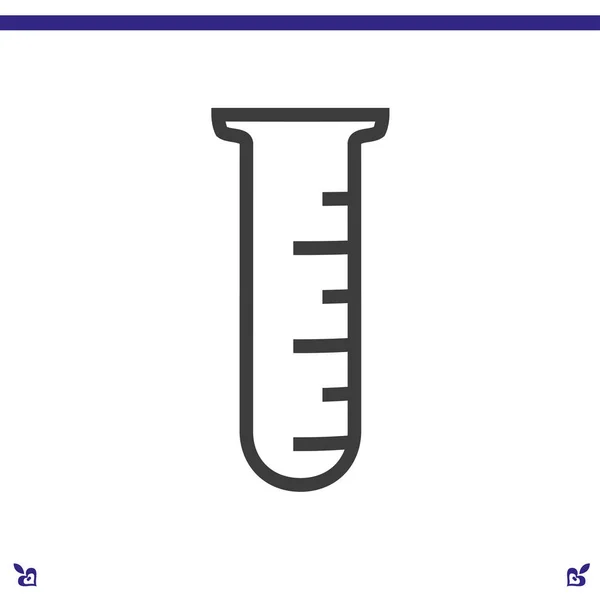 Pictogram van de testbuis — Stockvector