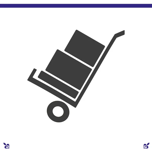 Obrázek ikony vozík — Stockový vektor