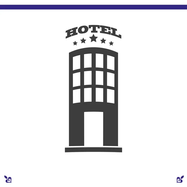 Hotel pictogram illustratie — Stockvector