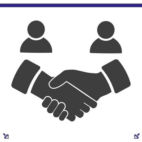 Handshake icon   illustration — Stock Vector