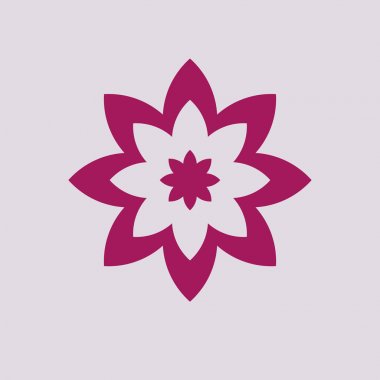 çiçek simgesi illüstrasyon