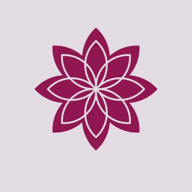 çiçek simgesi illüstrasyon