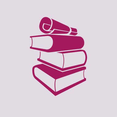 Kitaplar ve kaydırma simge