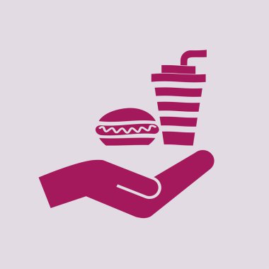 Sosisli ve içki simgesi