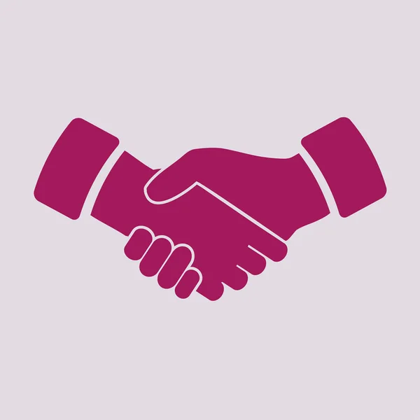 Handshake icon   illustration — Stock Vector