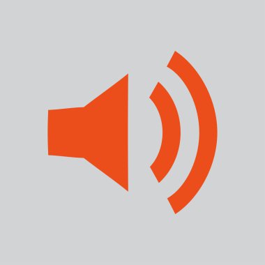 hoparlör simgesi illüstrasyon 