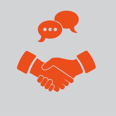 Toplantı simgesi, el sıkışma