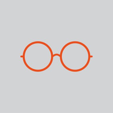 yuvarlak gözlük simgesi simgesi