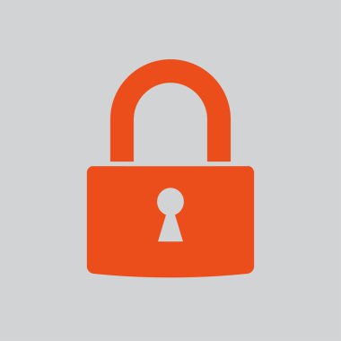 kilit simgesi illüstrasyon 