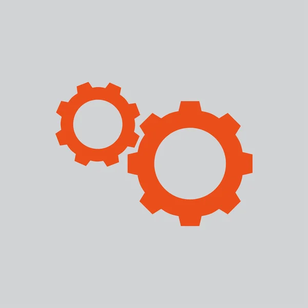 Illustration de l'icône des roues dentées — Image vectorielle