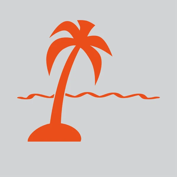 Exotische eiland web pictogram. — Stockvector