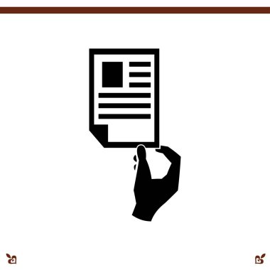 Belge simgesi illüstrasyon 