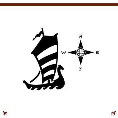 Pusula ve tekne simgesi