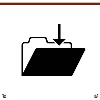 klasör simgesi illüstrasyon 