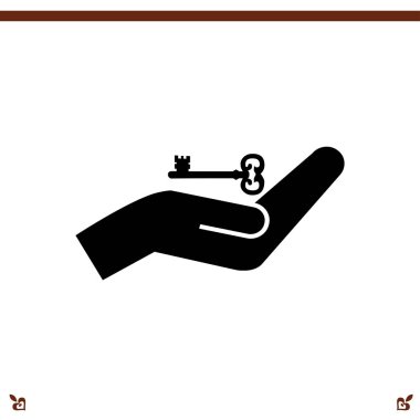 el ve anahtar simgesi