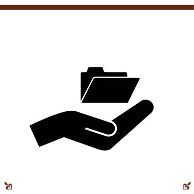 klasör simgesi illüstrasyon 