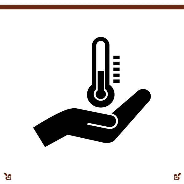 Thermometer pictogram illustratie — Stockvector