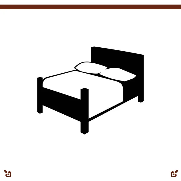 Bed icon   illustration — Stock Vector