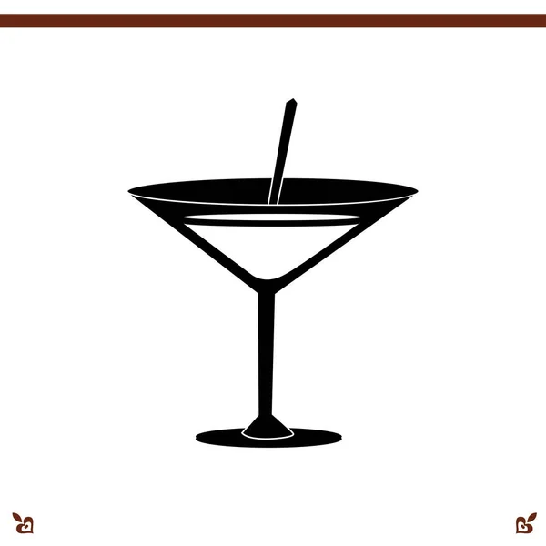 Cocktail web pictogram — Stockvector
