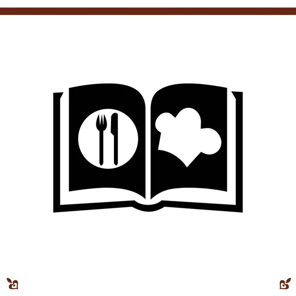 Icône du livre Cook — Image vectorielle