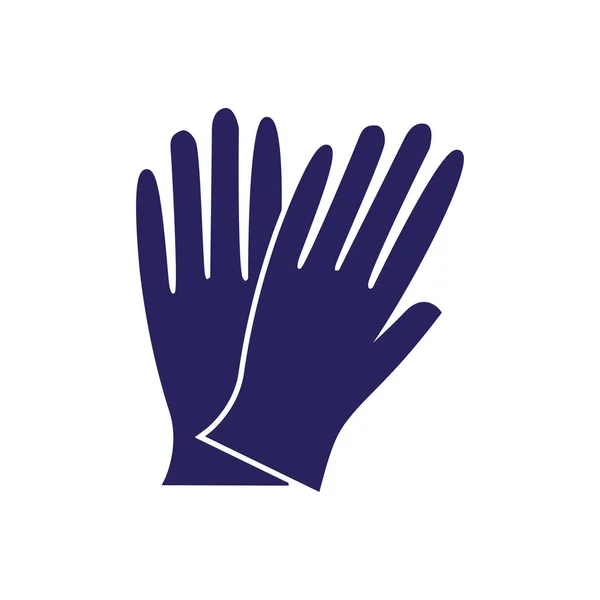 Werk handschoenen pictogram — Stockvector