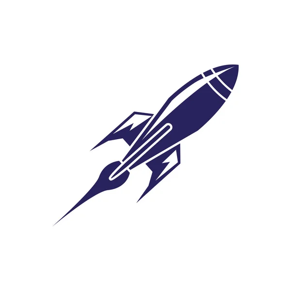 Icono de nave cohete — Vector de stock