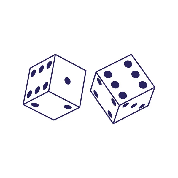 Dice web icon — Stock Vector