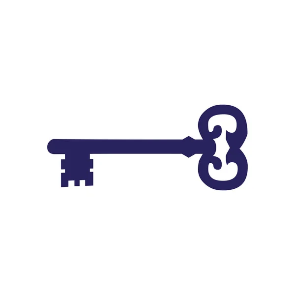 Vintage nyckel ikon — Stock vektor