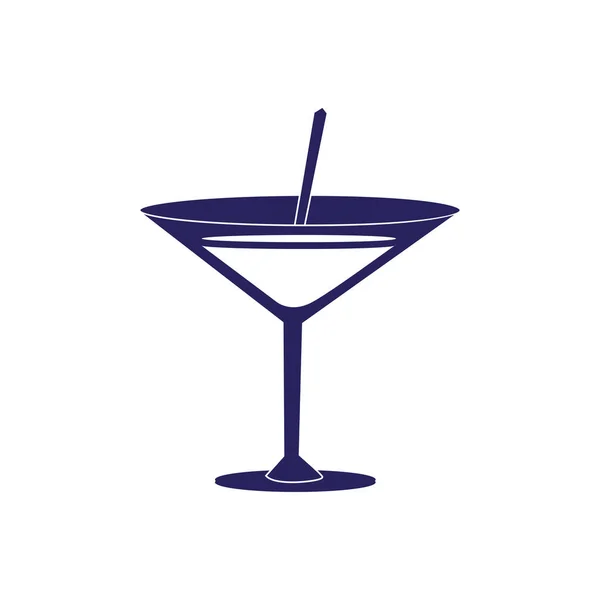 Martini cocktail ikonen — Stock vektor