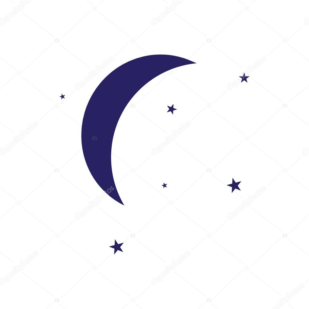 Moon & stars icon