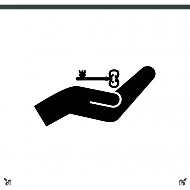 el ve anahtar simgesi