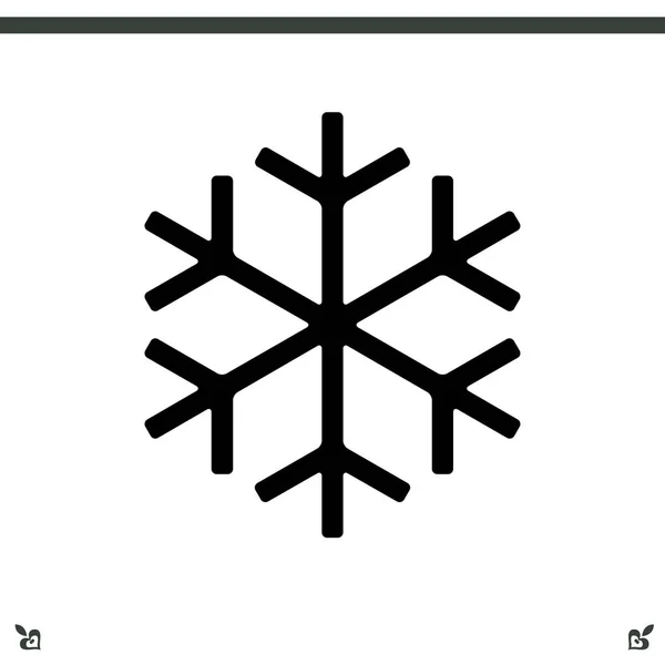 Copo de nieve icono web — Vector de stock