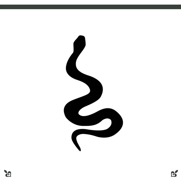 Icône web serpent — Image vectorielle