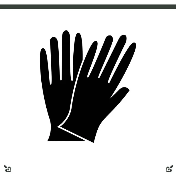 Work gloves icon — Stock Vector