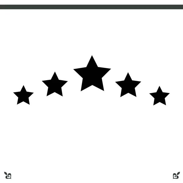 Five stars icon — Stock Vector